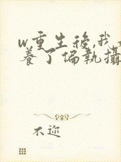 w重生后,我娇养了偏执摄政王》