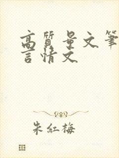 高质量文笔好的言情文