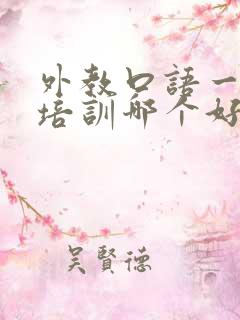 外教口语一对一培训哪个好