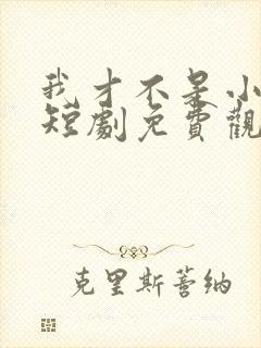 我才不是小可怜短剧免费观看全集