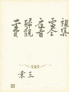 子归夜电视剧免费观看全集高清