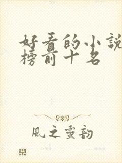 好看的小说排行榜前十名