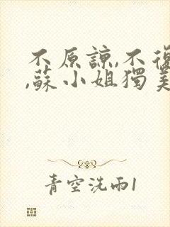 不原谅,不复合,苏小姐独美 小说