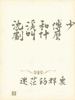 沈溪和傅少钧短剧叫什么