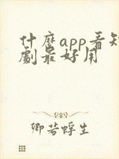 什么app看短剧最好用