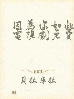 因为你如此耀眼电视剧免费观看全集