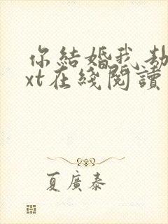 你结婚我劫婚txt在线阅读