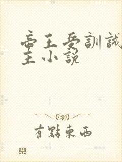 帝王受训诫双男主小说