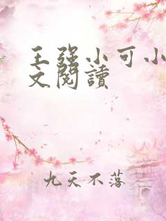 王强小可小说全文阅读