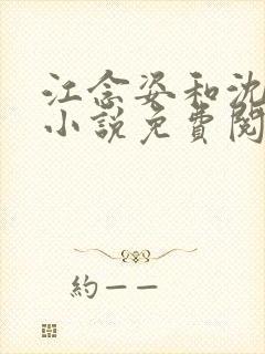 江念姿和沈程的小说免费阅读