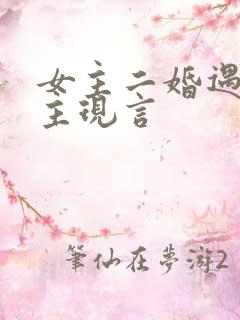 女主二婚遇到男主现言
