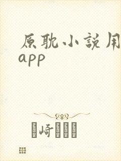 原耽小说用什么app