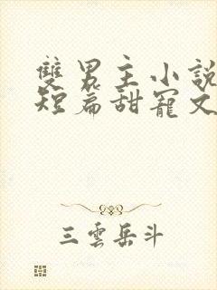 双男主小说推荐短篇甜宠文