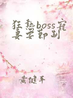 狂热boss宠妻要节制