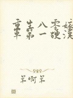 重生八零嫁给全军第一硬汉免费阅读