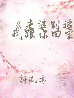 《老婆别追了,我跟你回家》