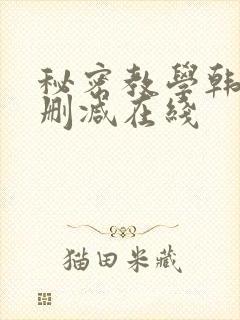 秘密教学韩漫无删减在线