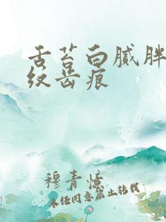 舌苔白腻胖大裂纹齿痕