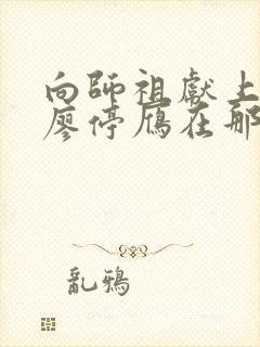 向师祖献上咸鱼廖停雁在那里更新
