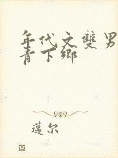 年代文双男主知青下乡