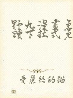 野九漫画免费阅读下拉式免费阅读