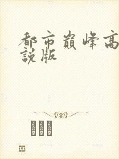 都市巅峰高手小说版