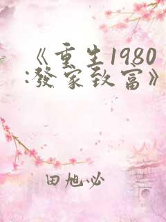 《重生1980:发家致富》