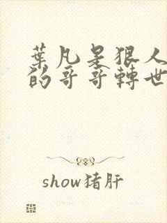 叶凡是狠人大帝的哥哥转世吗