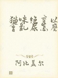 猫咪绝育以后还会乱尿怎么办