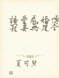 诱爱成婚傅先生宠妻无度全文