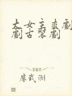 大女主爽剧电视剧古装剧