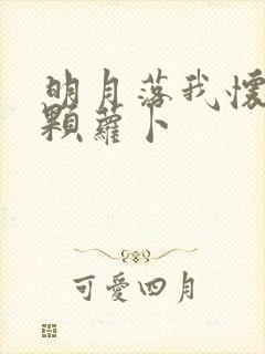 明月落我怀 一颗萝卜