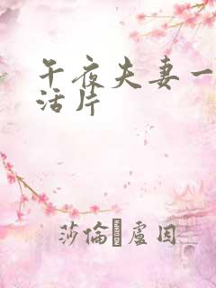 午夜夫妻一级生活片