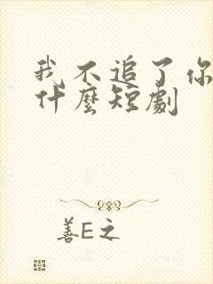 我不追了你们哭什么短剧