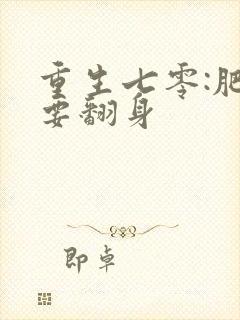 重生七零:肥妻要翻身