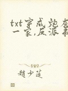 txt穿成炮灰一家,反派弟弟忙开荒下载