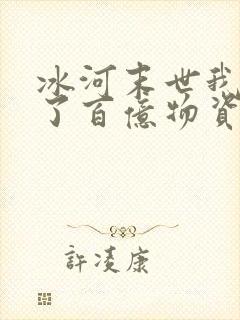 冰河末世我囤积了百亿物资 无风风月