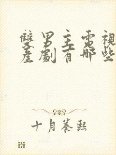 双男主电视剧国产剧有哪些