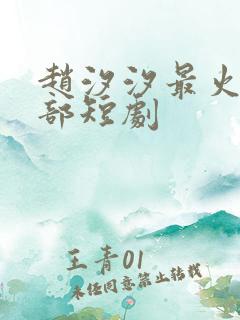 赵汐汐最火的十部短剧