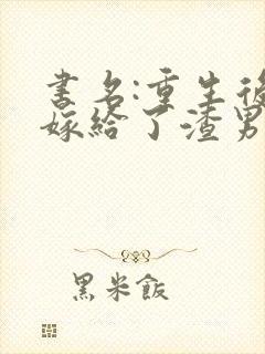 书名:重生后我嫁给了渣男的死对头