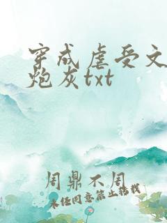 穿成虐受文里的炮灰txt