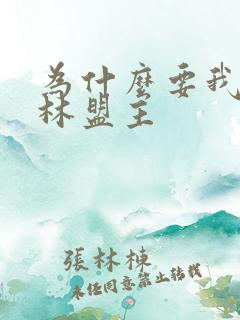 为什么要我当武林盟主