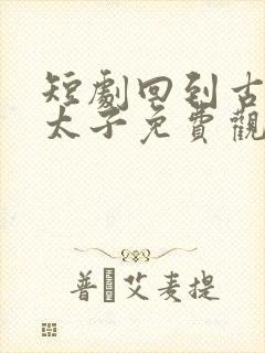 短剧回到古代当太子免费观看