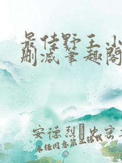 最佳野王小说未删减笔趣阁