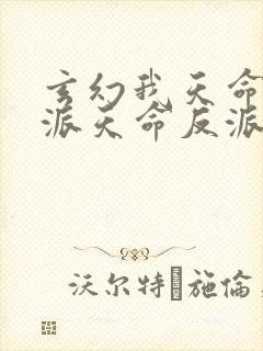 玄幻我天命大反派天命反派免费完本