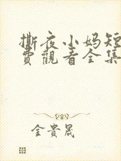 撕夜小妈短剧免费观看全集最新章节