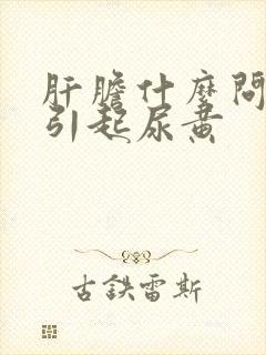 肝胆什么问题会引起尿黄