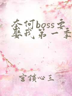 奈何boss要娶我第一季全集免费观看
