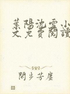 叶阳沈雪小说全文免费阅读最新章节更新