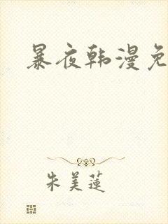 暴夜韩漫免费看
